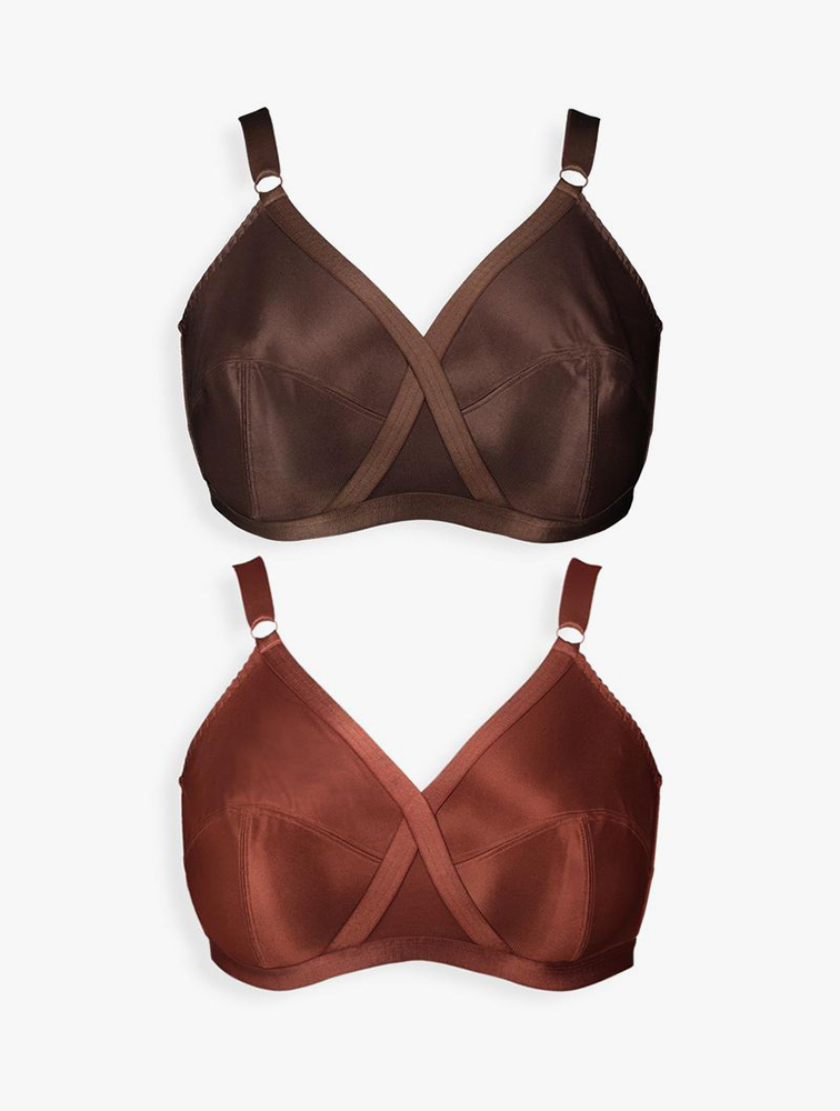 MyRunway Shop Woolworths Brown Total Support NonWire Bras 2 Pack for